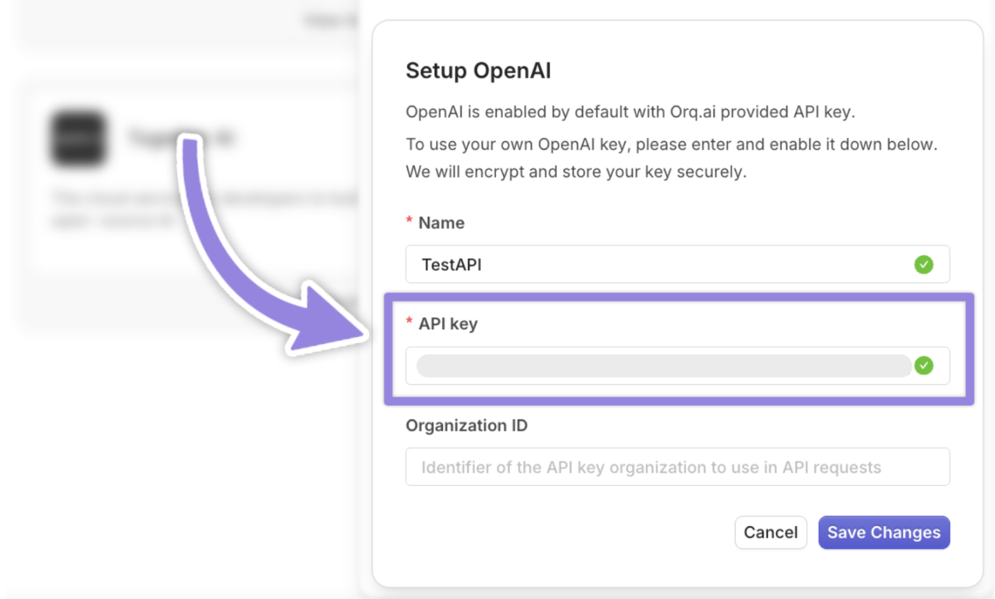 OpenAI setup OpenAI setup