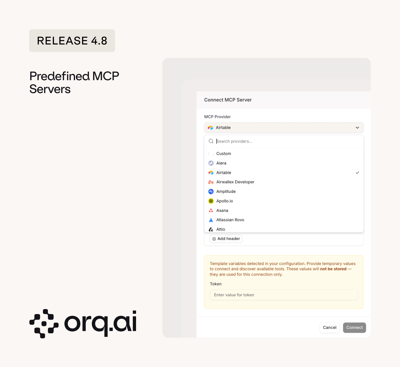 Predefined MCP Servers