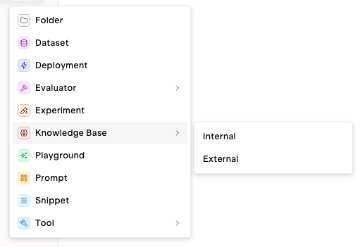 External Knowledge Base Create
Pn