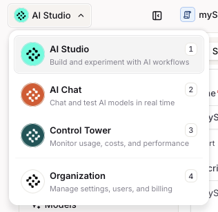 App Switcher Organization App Switcher Organization