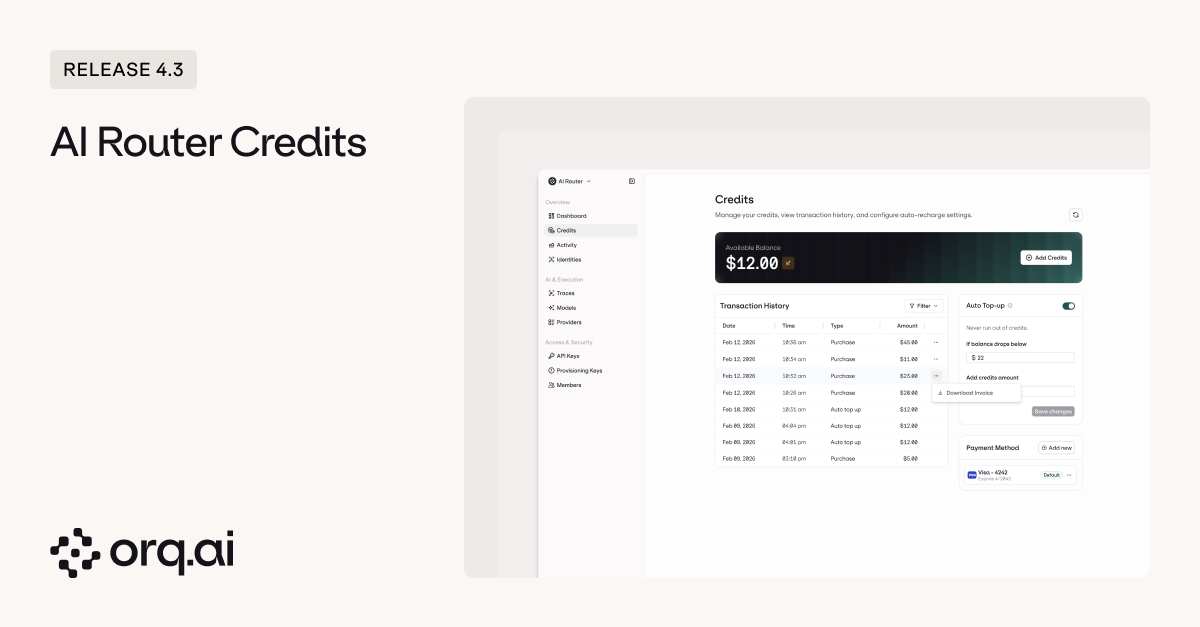 AI Router Credits 4 3