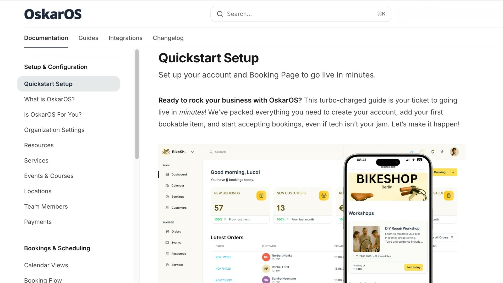 New Documentation Web