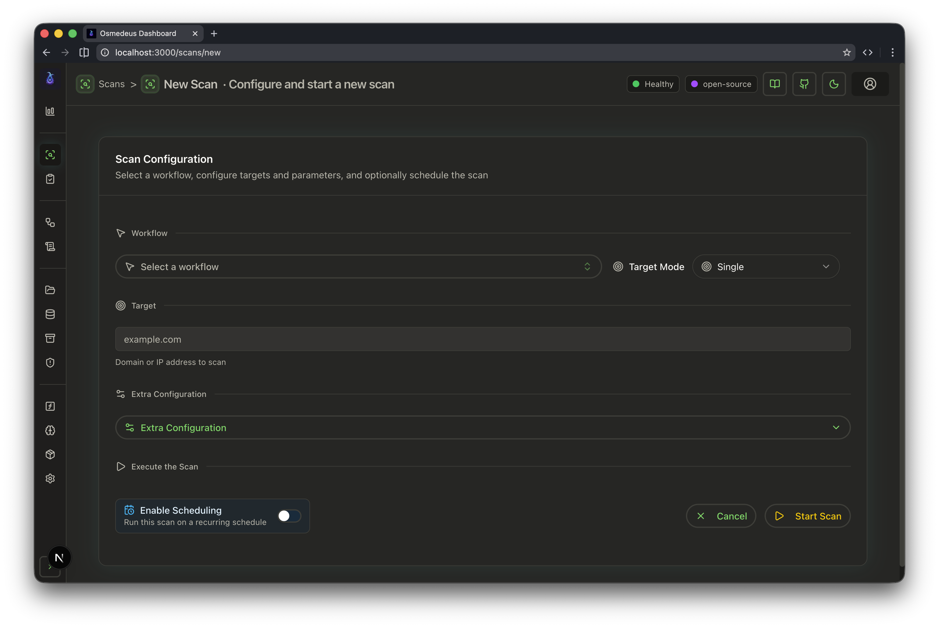 Web UI - Osmedeus Docs