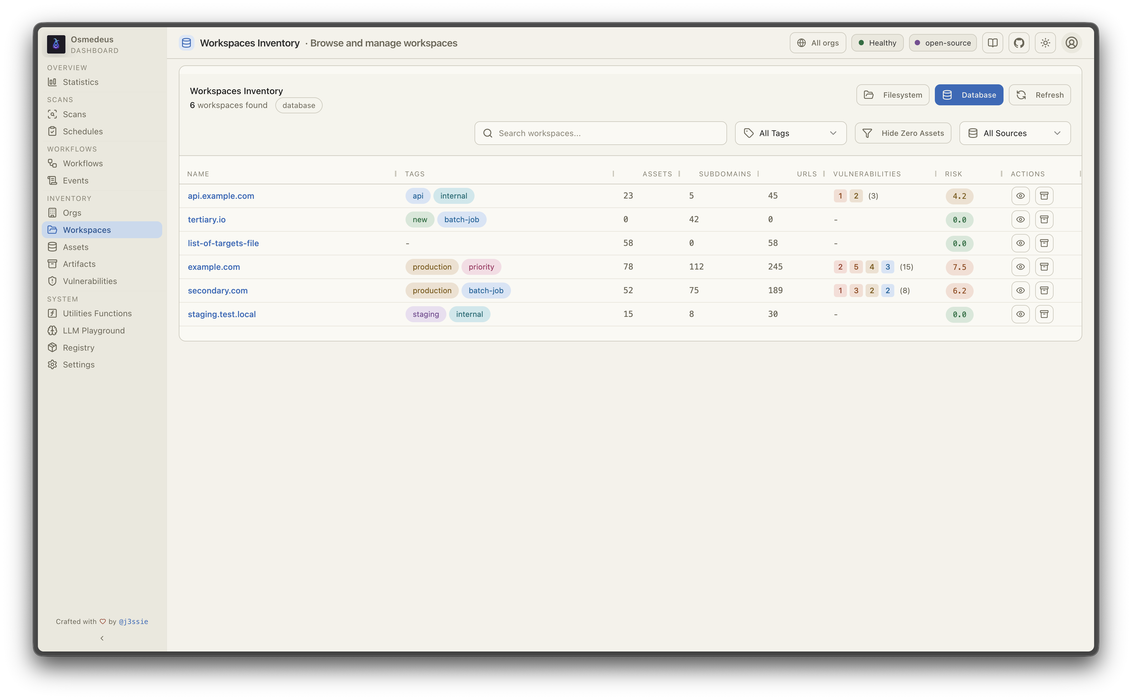 Web UI - Osmedeus Docs