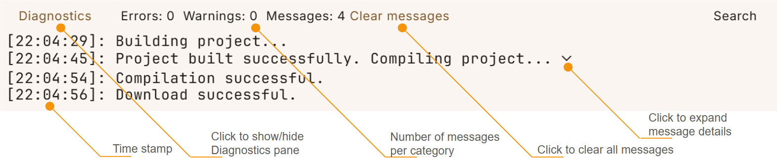 Diagnostics Pane Light