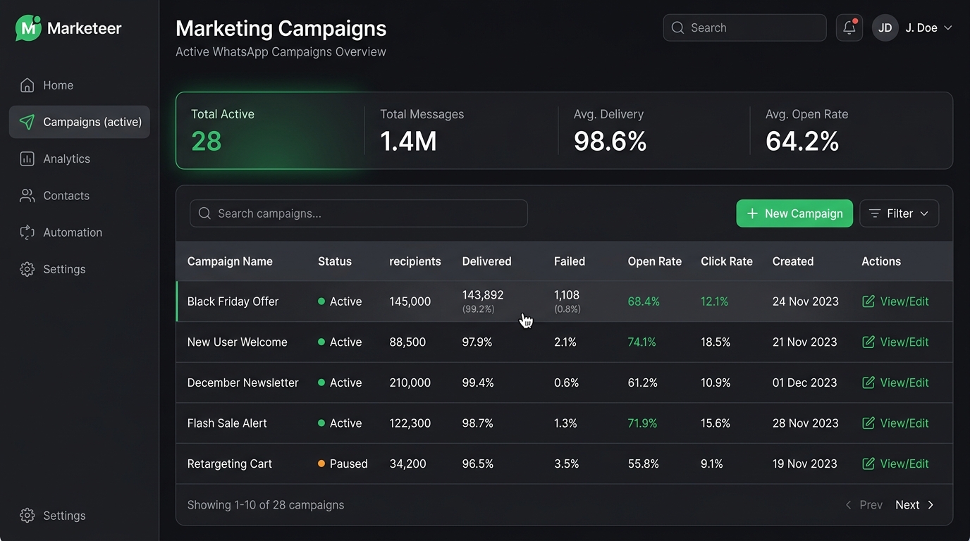 Marketing Campaigns Dashboard