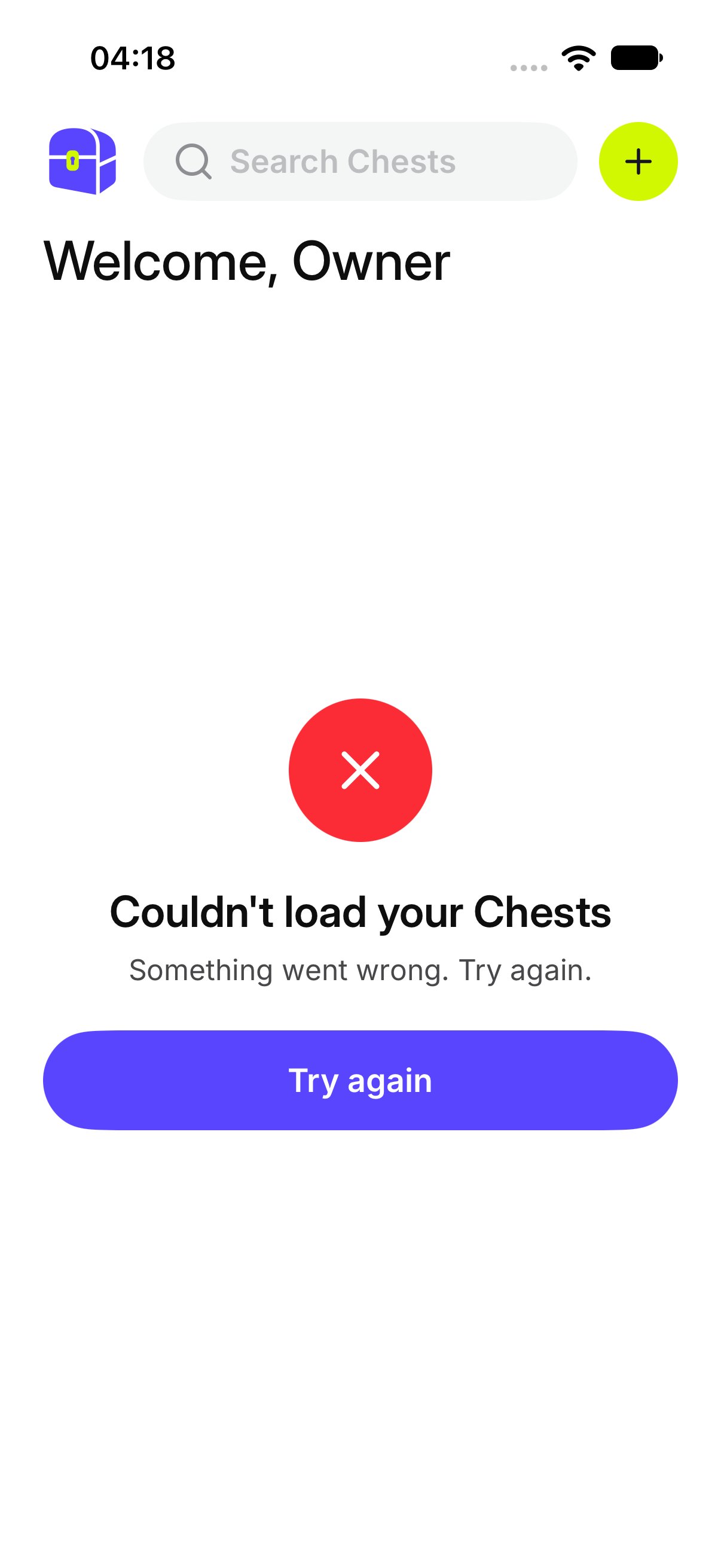 Chests failed to load