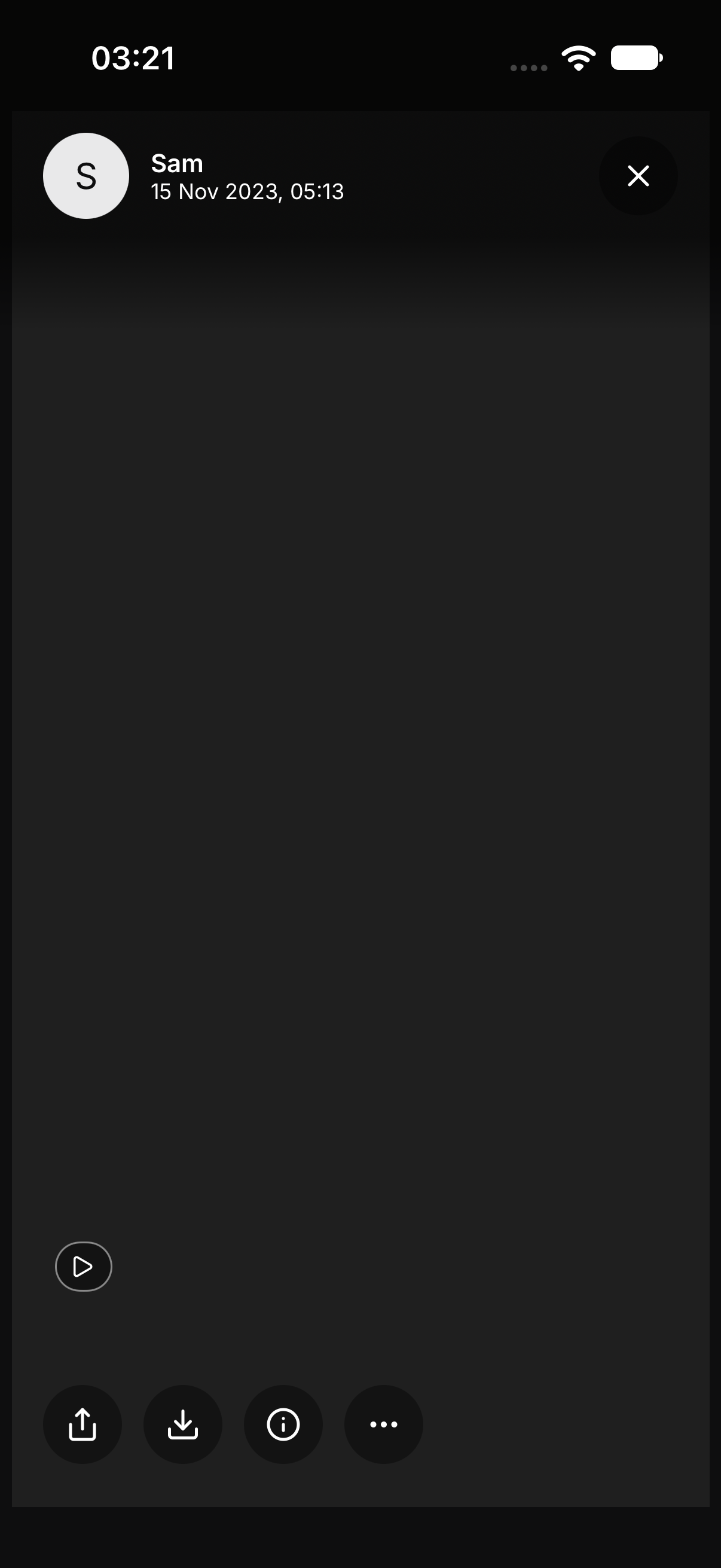A video, with the play control