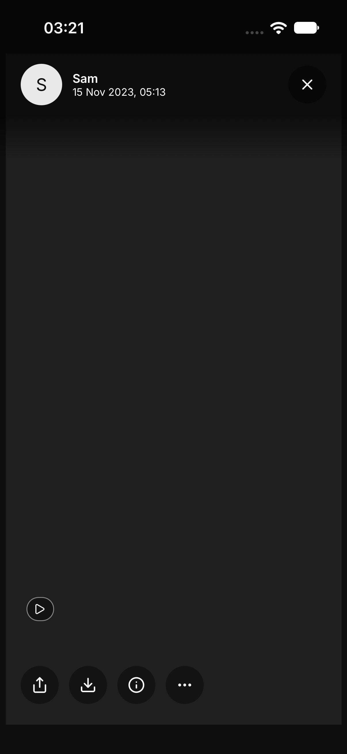 A video, with the play control