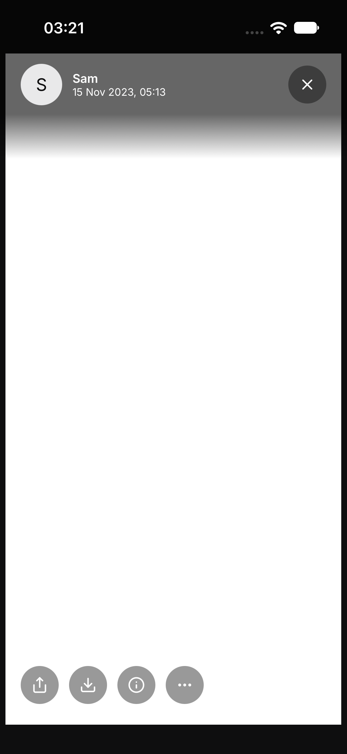 A photo open in the viewer