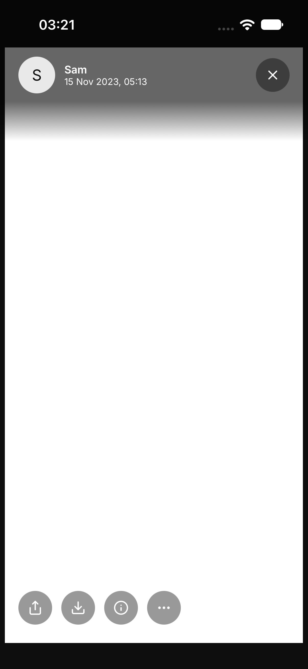 A photo open in the viewer