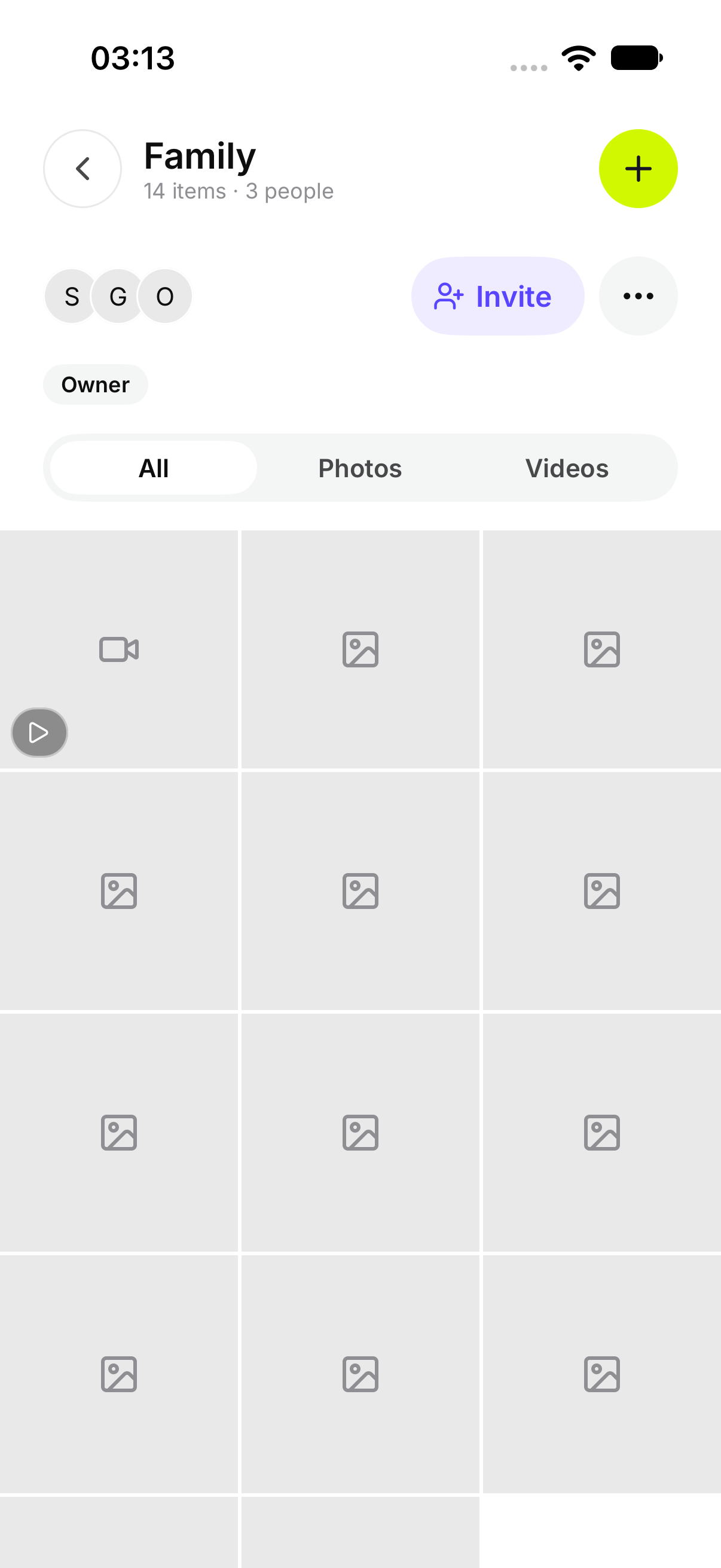 A Chest with photos, a video, and a file