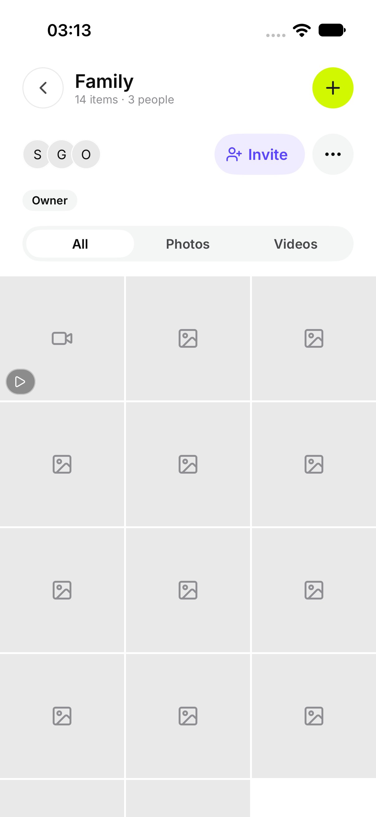 A Chest with photos, a video, and a file