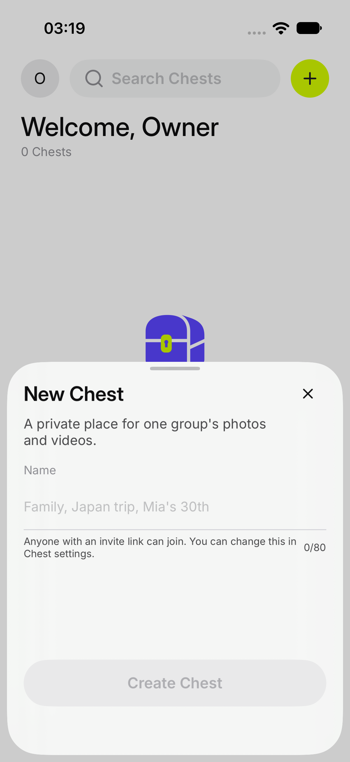 New Chest, ready for a name