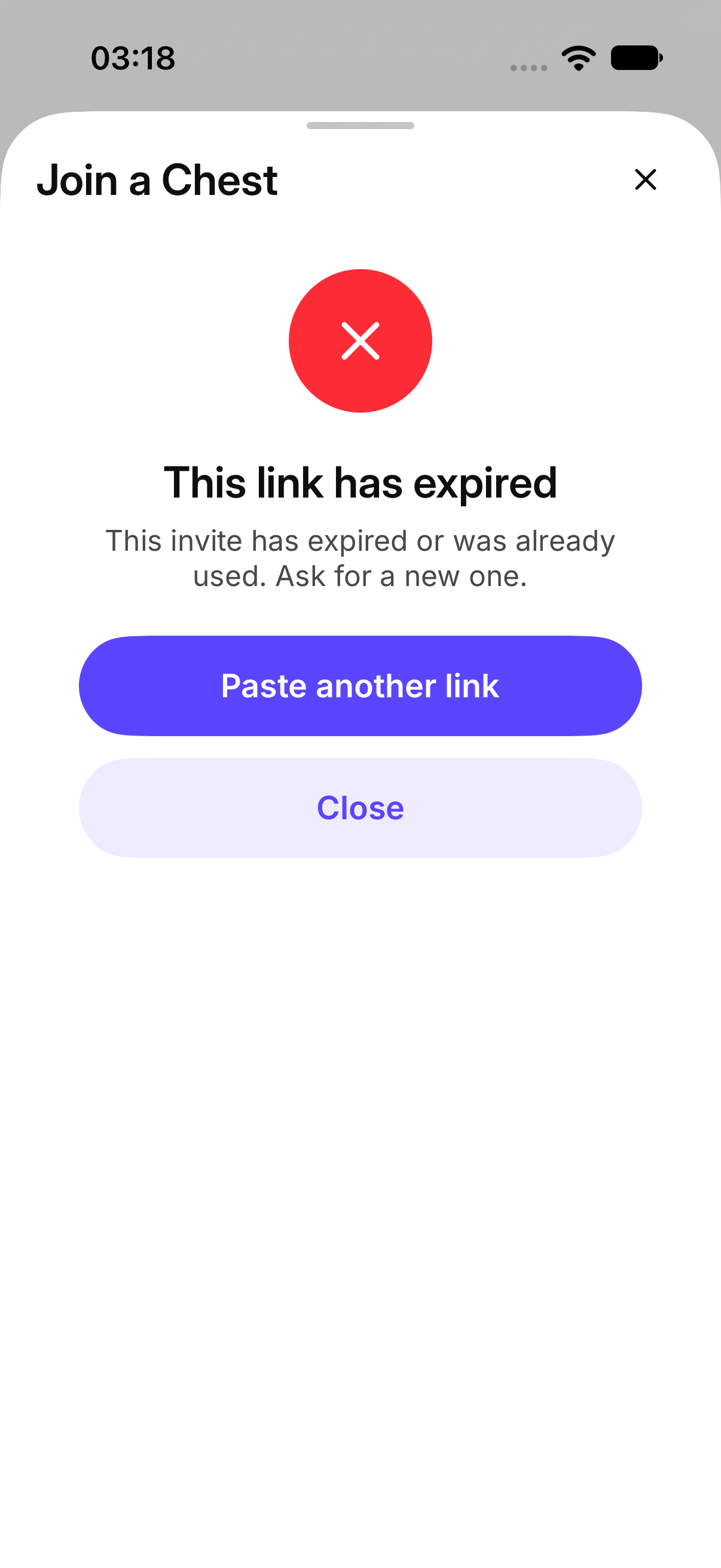 This link has expired