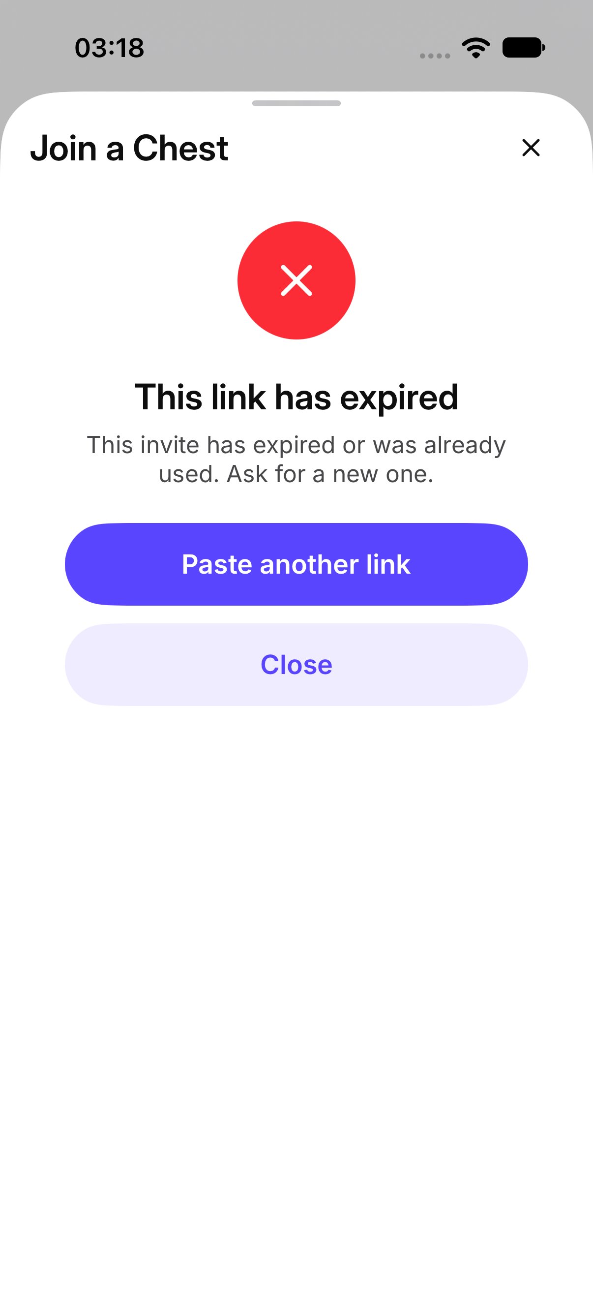 This link has expired