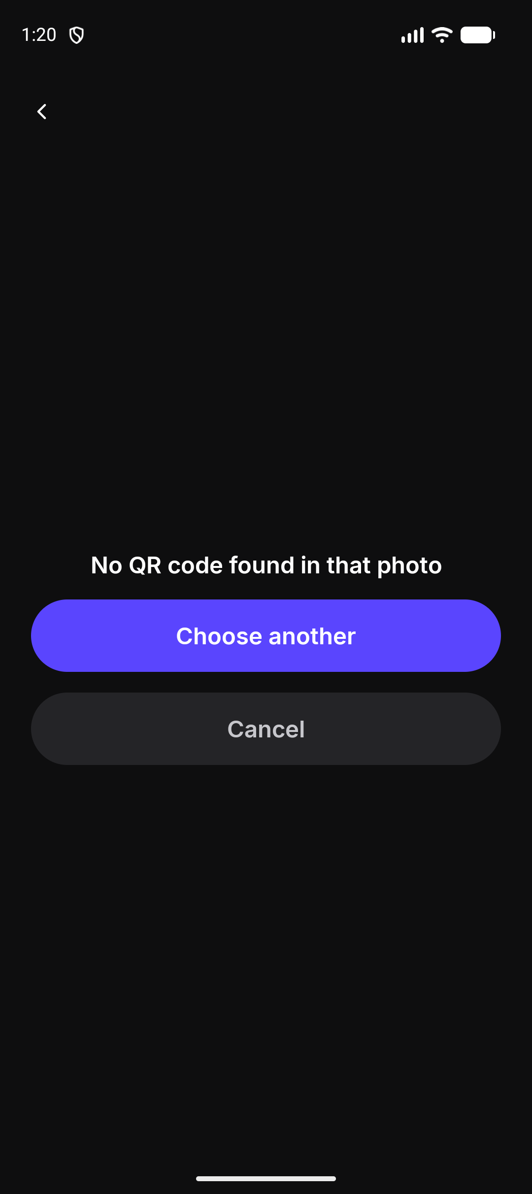 No QR code found in that photo