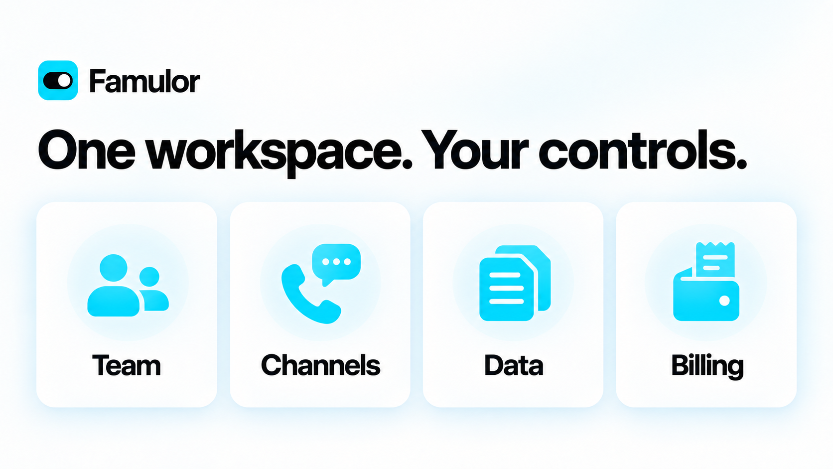 Famulor workspace controls illustration