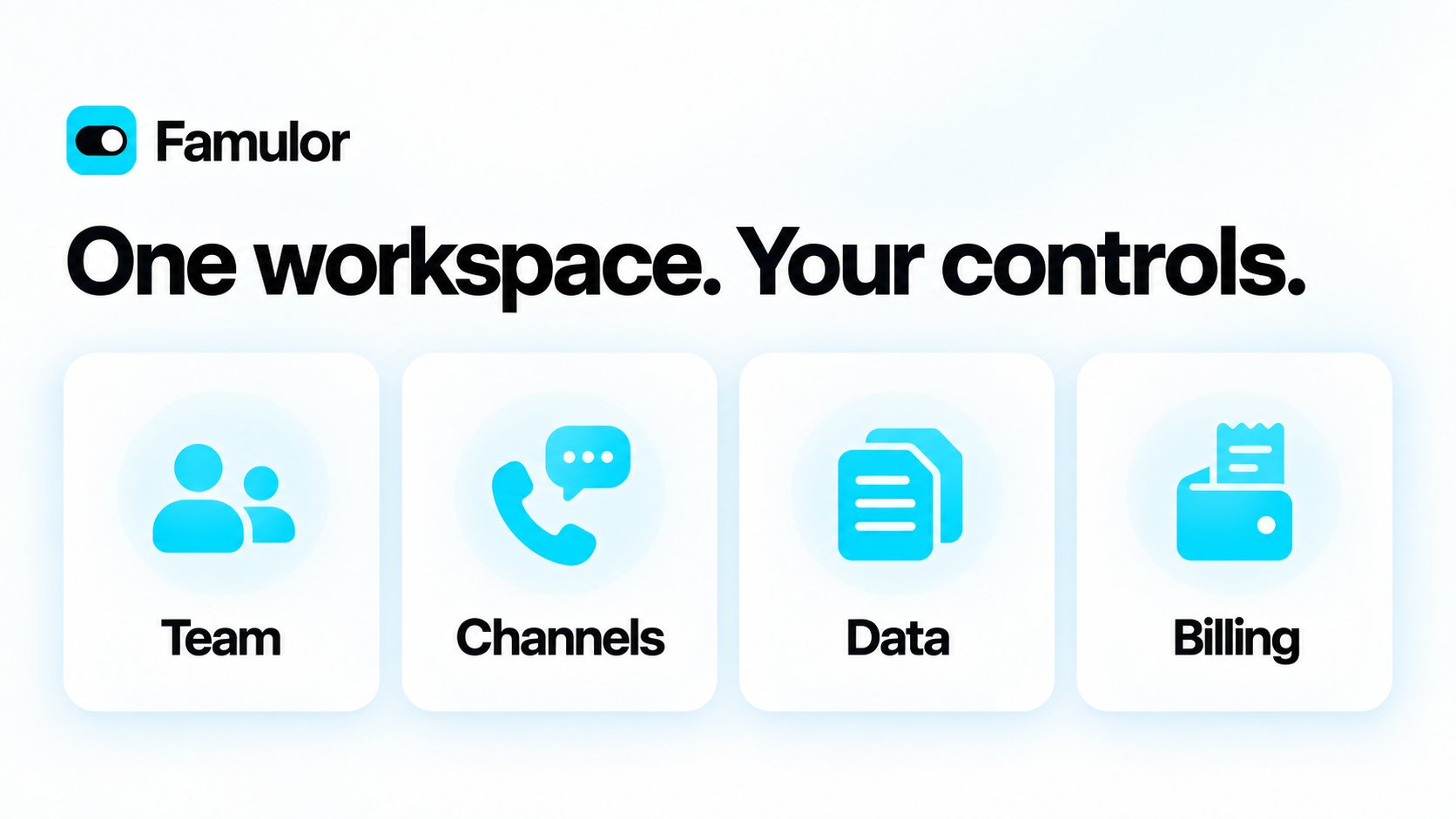 Famulor workspace controls illustration