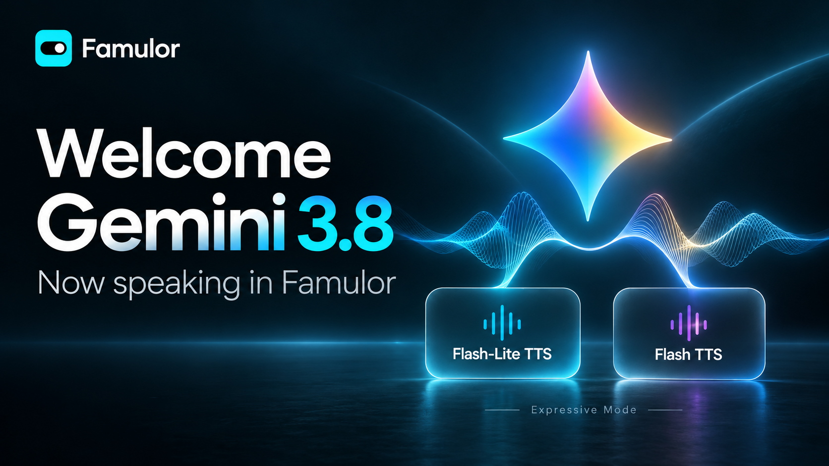 Famulor welcomes Gemini 3.8 Flash-Lite TTS and Gemini 3.8 Flash TTS