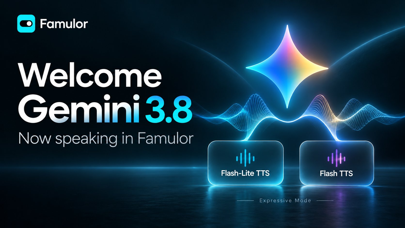 Famulor welcomes Gemini 3.8 Flash-Lite TTS and Gemini 3.8 Flash TTS
