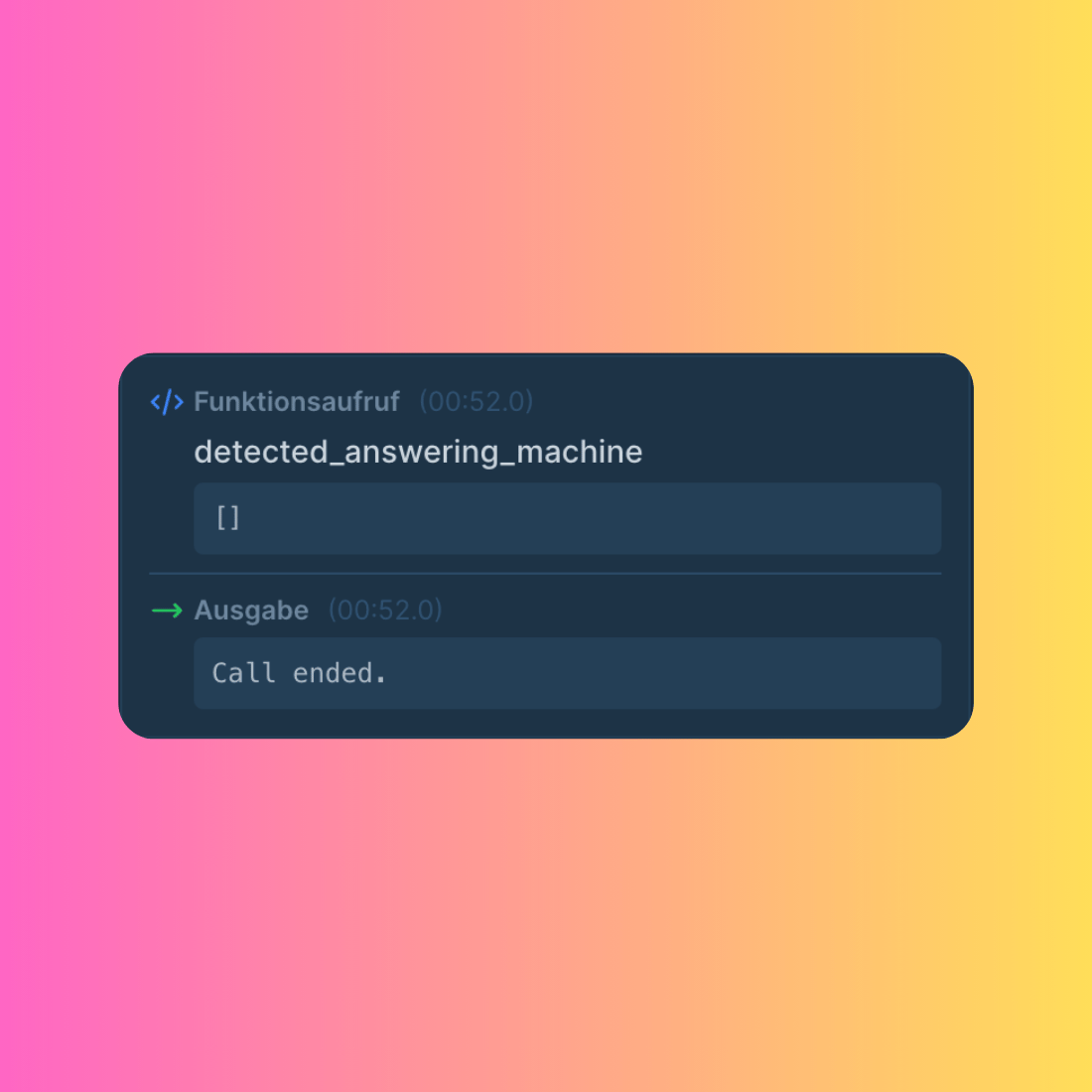 Detected answering machine feature in Famulor
