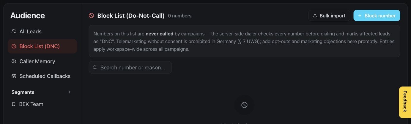 Do-not-contact management