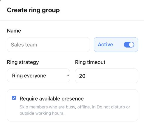 Ring group