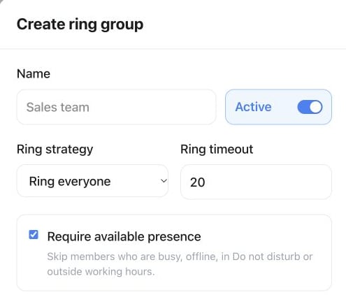 Ring group