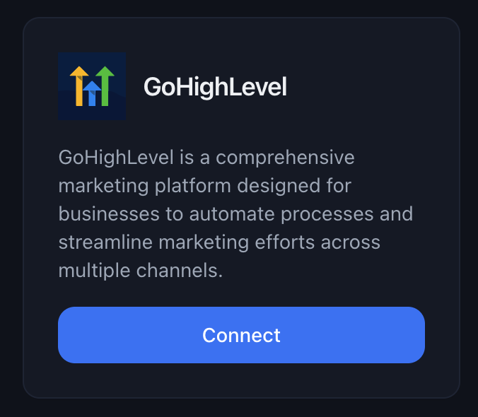 Find GoHighLevel integration