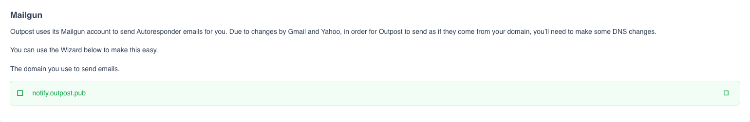 Mailgun-powered delivery in Outpost
