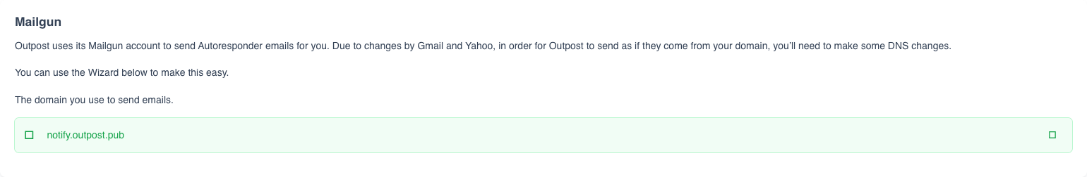 Mailgun-powered delivery in Outpost