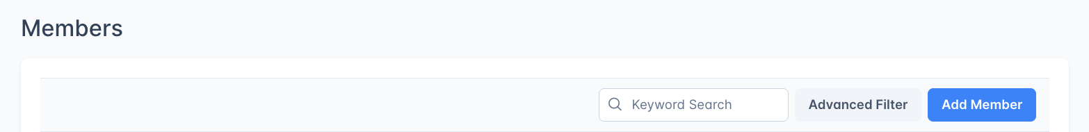 Member Keyword Search