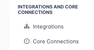 Outpost Integrations Menu