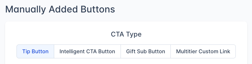 Manually Added Buttons Tabs