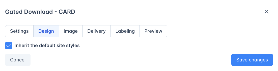Gated Download Default Design
