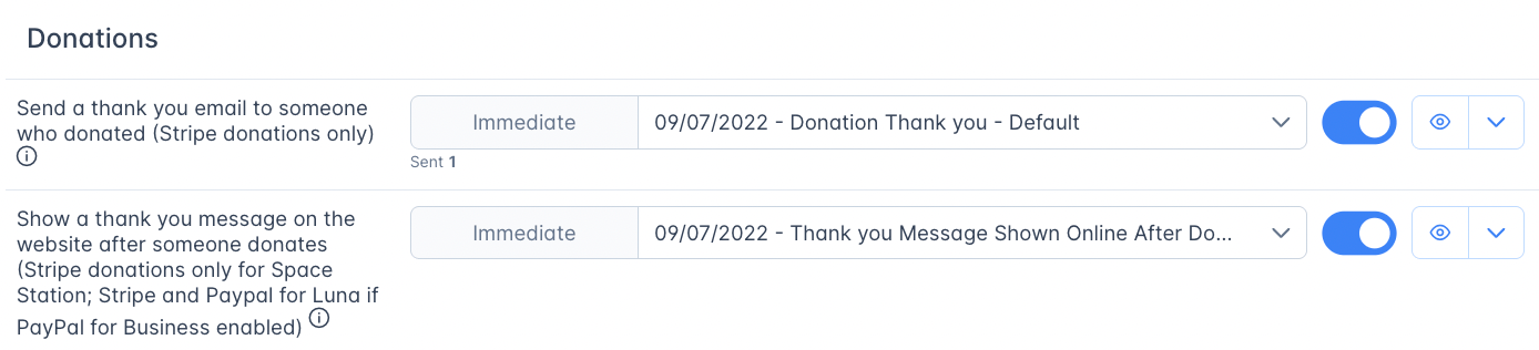 Tip Jar Donation Thank You Messages In Autoresponder Settings