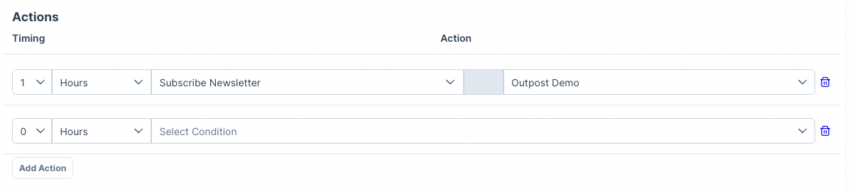 Add Action In Rules Engine