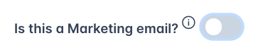 Marketing Email No