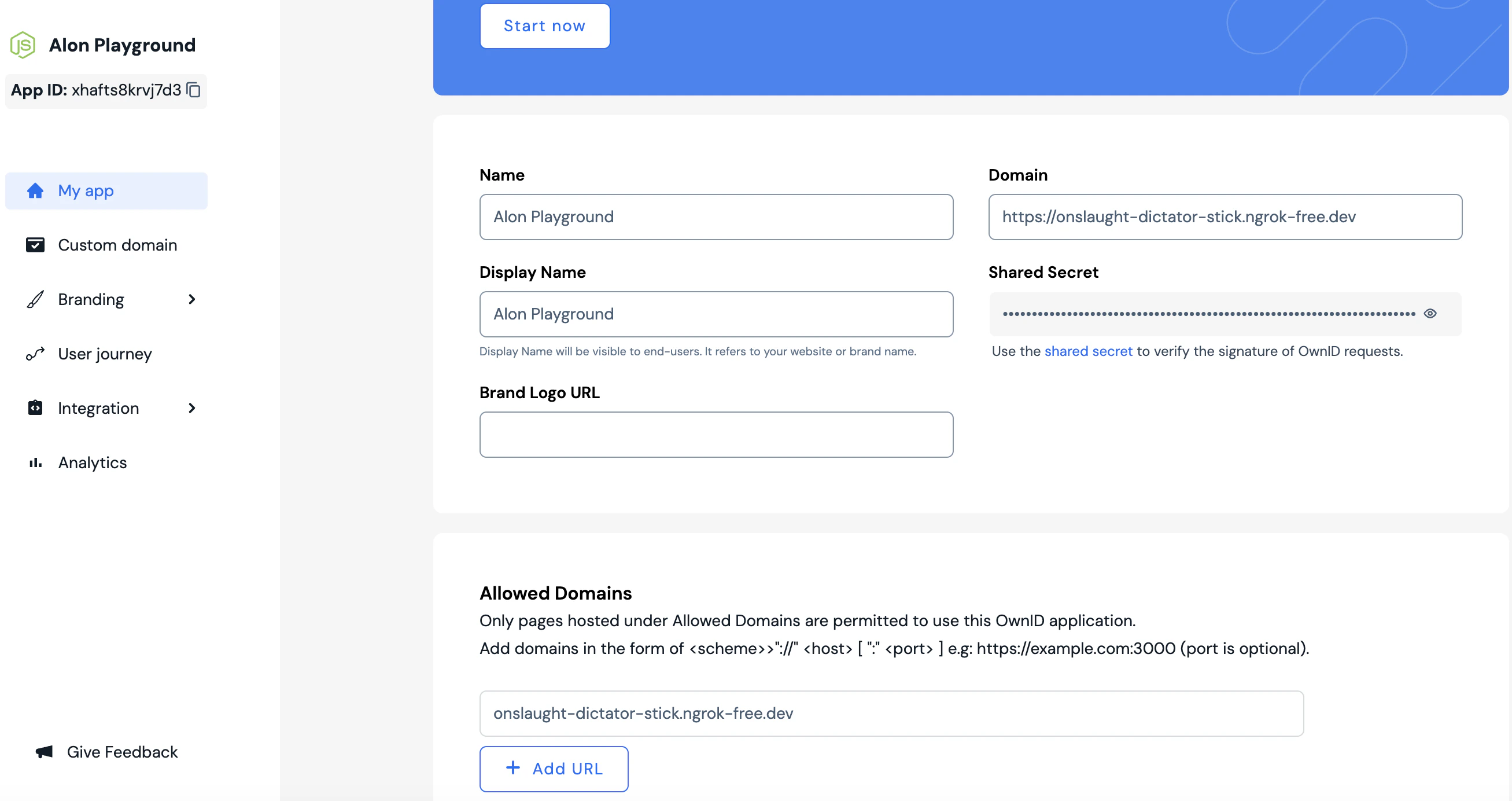 Get application Details from Console