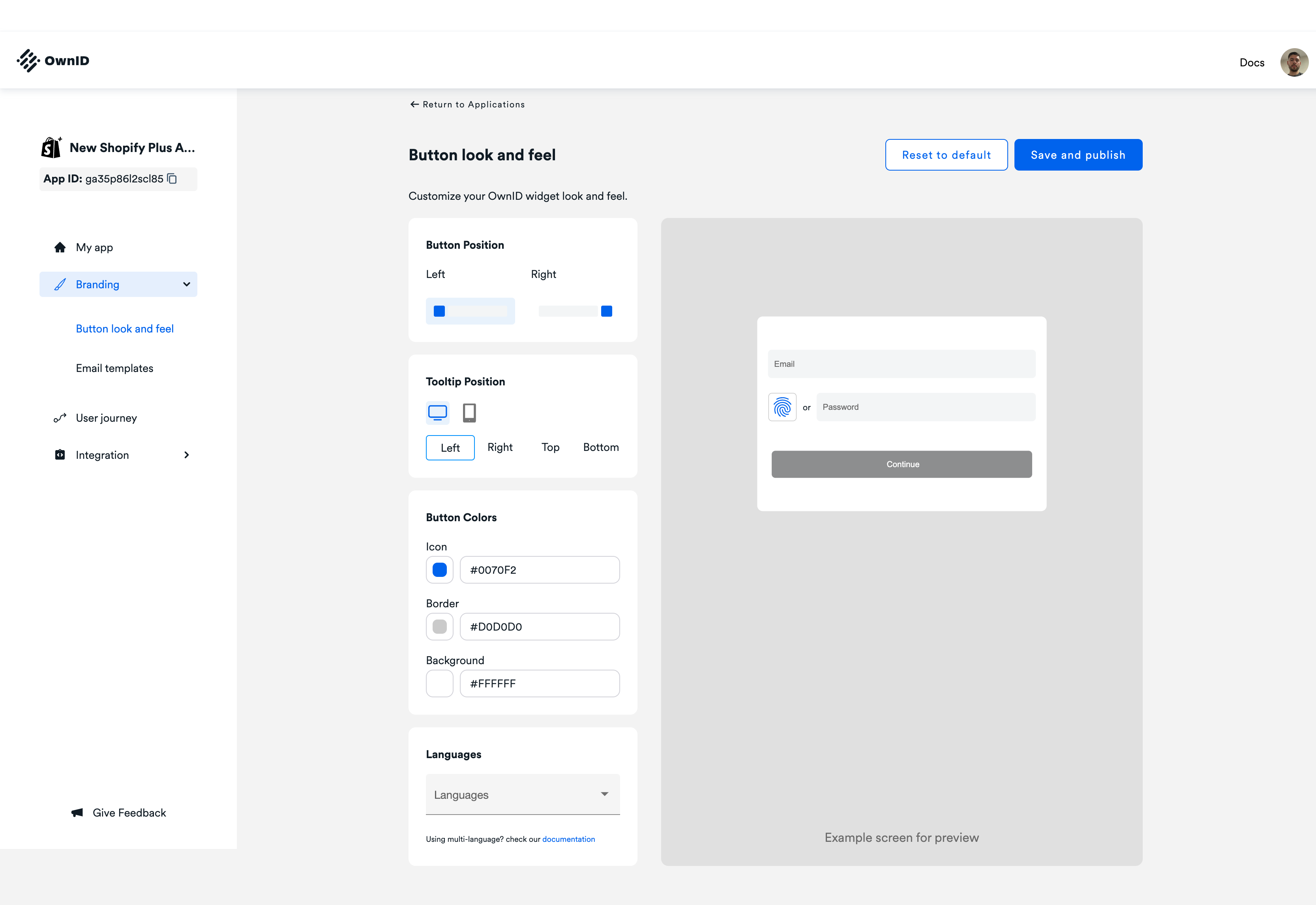 Button Look and Feel
