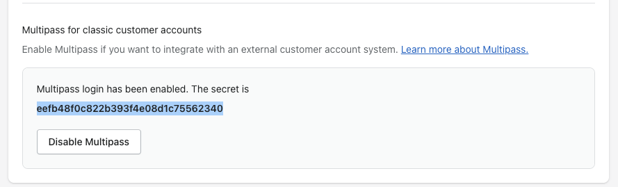 Shopify Customer Accounts