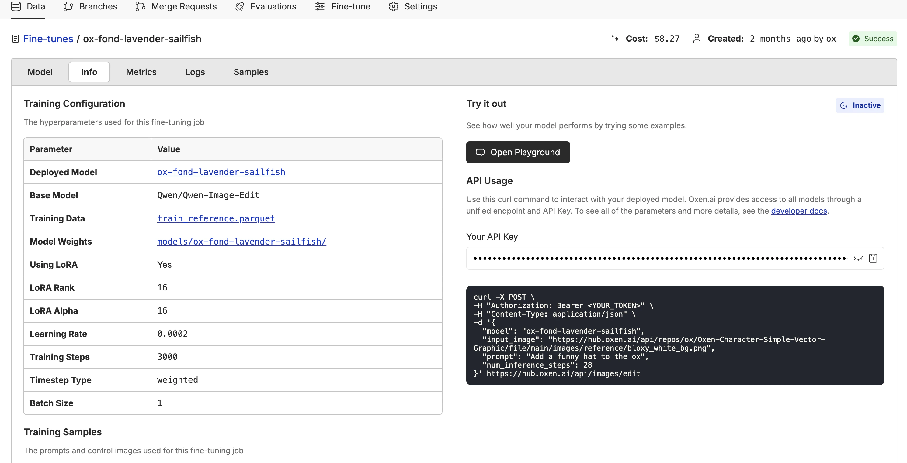 Fine-Tuning Configuration
