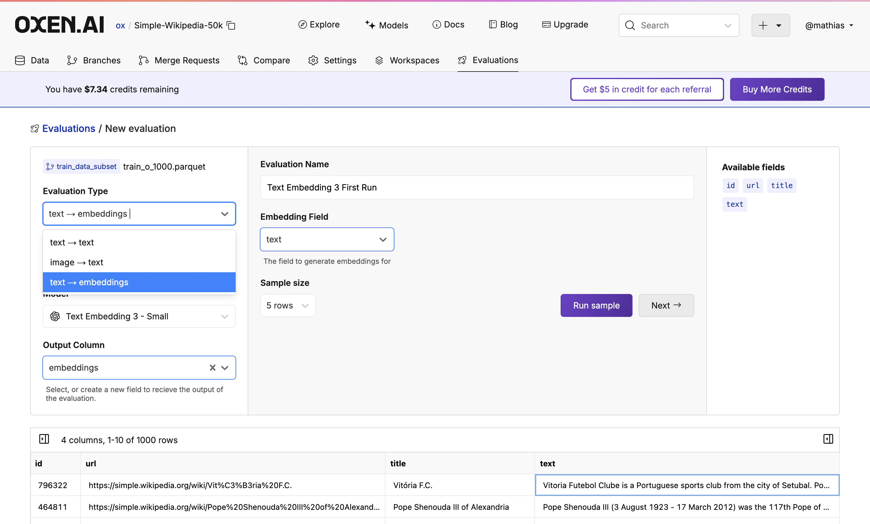 RMOD embedding example