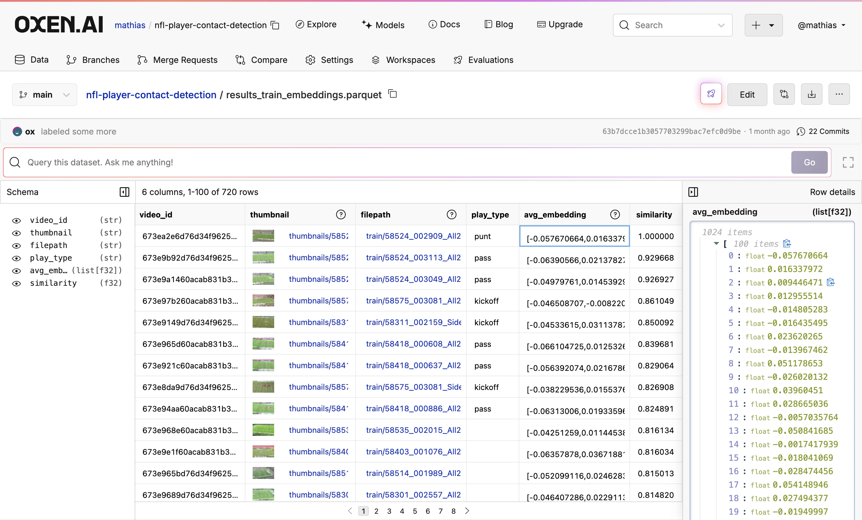 Embedding example