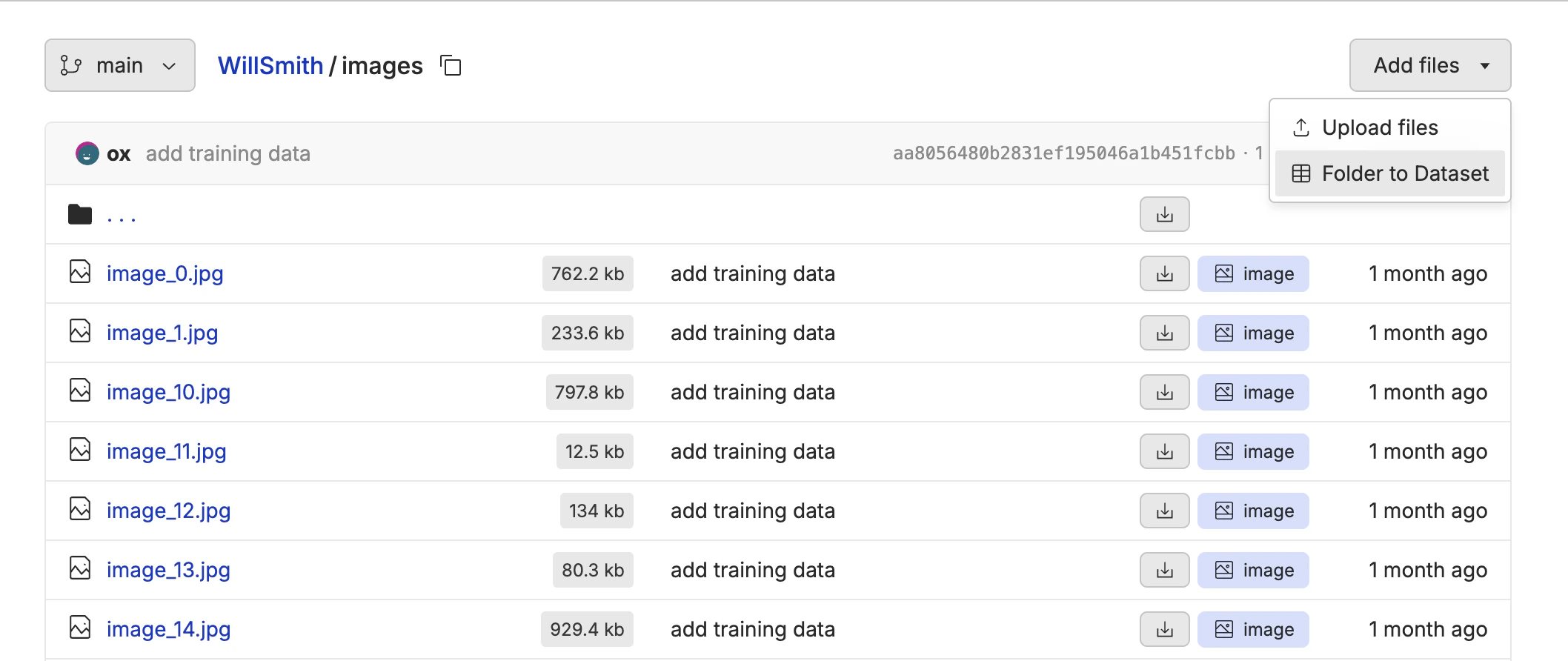Folder to Dataset
