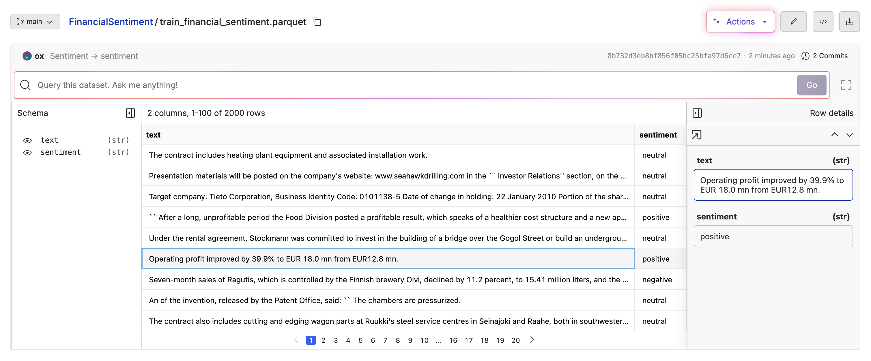 datasets-page