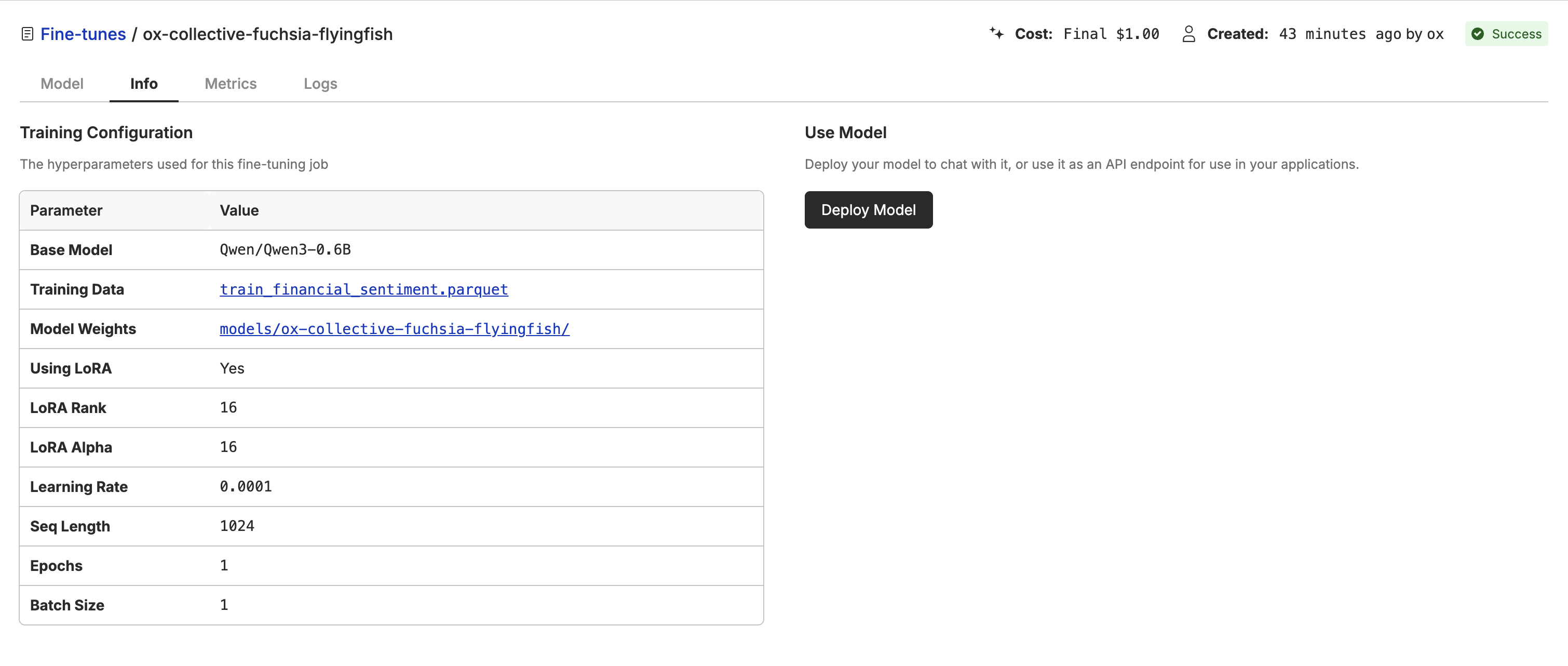 Deploy example