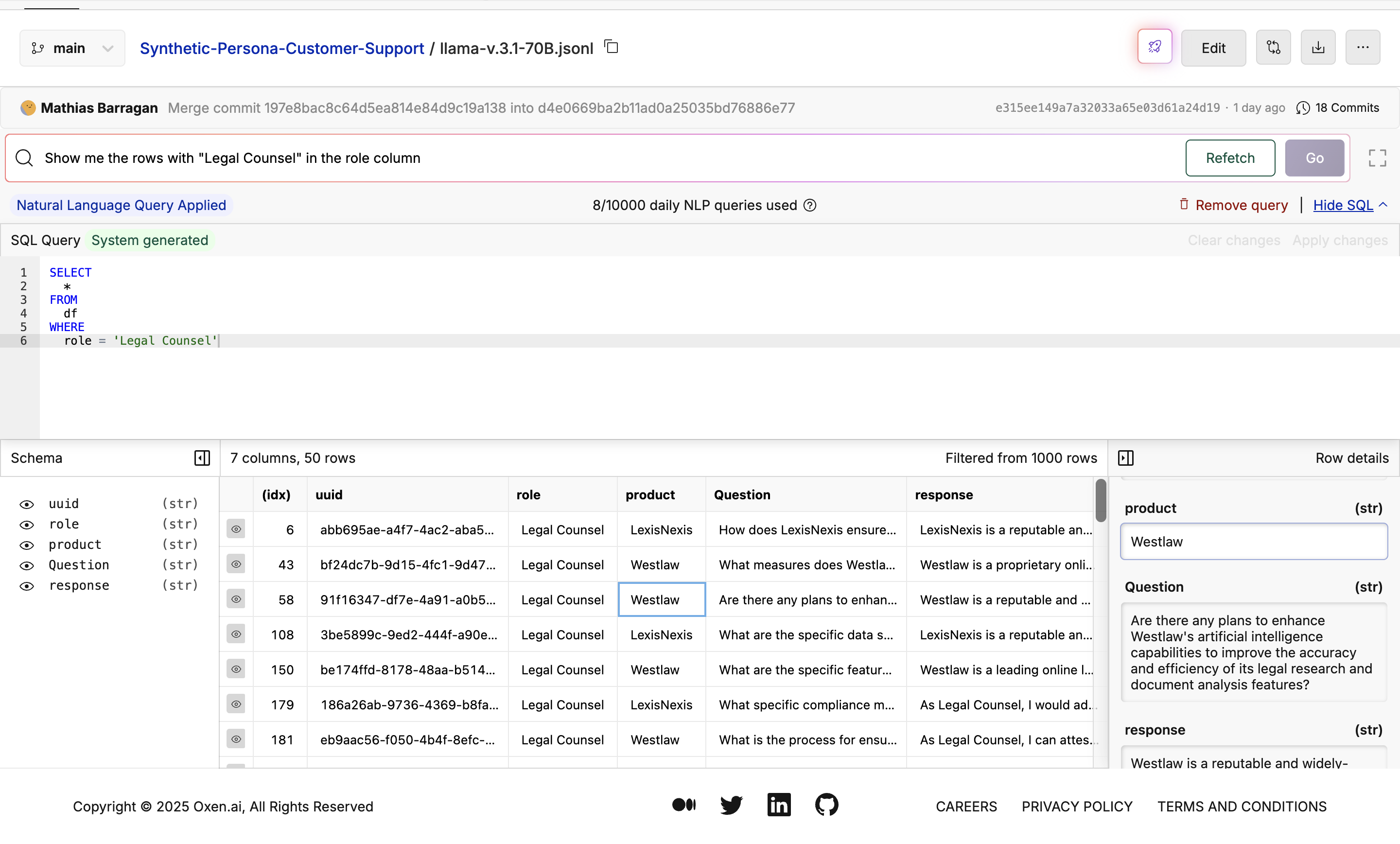 Text2SQL edit sql example