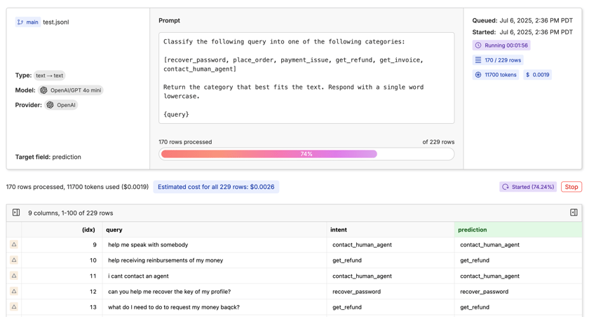 Batch Inference Example 🚀 Batch Inference - Oxen.ai